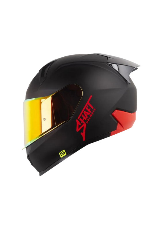 Casco SHAFT 560 EVO - SOLID Negro Rojo Mate